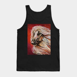 Masked Red Afghan Hound Tank Top